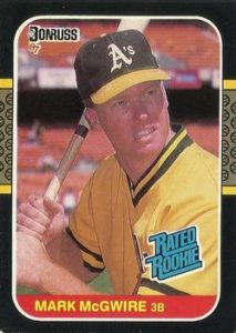 Mark McGwire 1987 baseball card