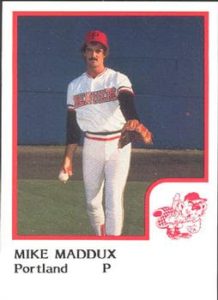 Mike Maddux 1986 baseball card