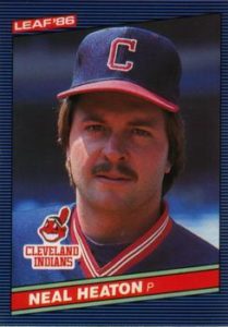 Neal Heaton 1986 baseball card