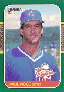 Paul Noce 1987 baseball card