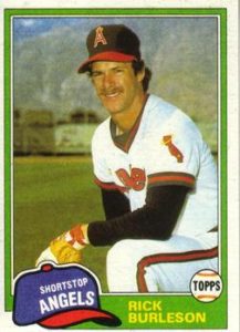 Rick Burleson 1981 baseball card