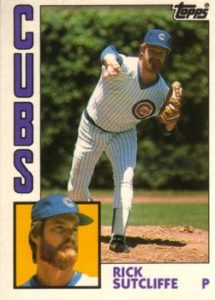 Rick Sutcliffe 1984 baseball card