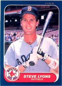 Steve Lyons baseball card