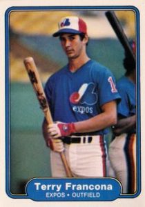 Terry Francona 1982 baseball card