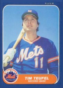 Tim Teufel 1986 baseball card