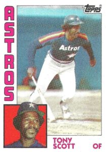 Tony Scott 1984 baseball card