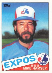 mike ramsey 1985 Topps baseball card
