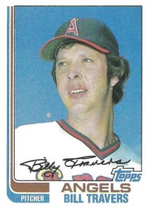 Bill Travers 1982 baseball card