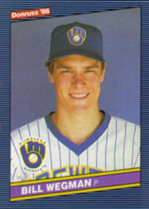 Bill Wegman 1986 Baseball card