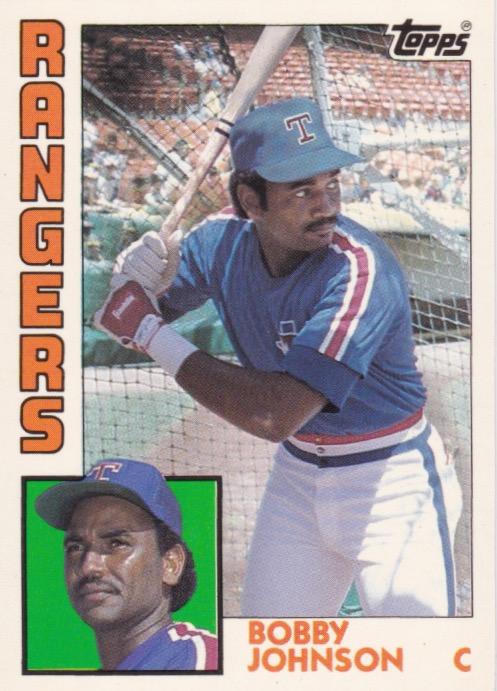 Bob Johnson 1984 Topps Baseball Card - 1980s Baseball