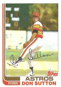 Don Sutton 1982 Topps baseball card