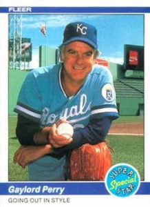Gaylord Perry 1984 Fleer baseball card