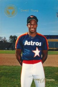 Gerald Young 1987 baseball card