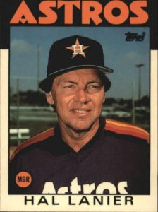 Hal Lanier 1986 baseball card