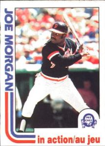 Joe Morgan 1982 Topps In Action baseball card