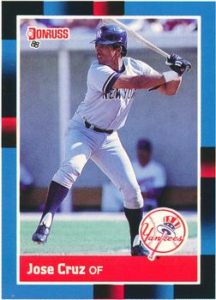 Jose Cruz 1988 Donruss baseball card