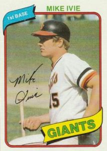 Mike Ivie 1980 Topps Baseball Card