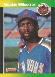 Mookie Wilson 1989 Donruss baseball card