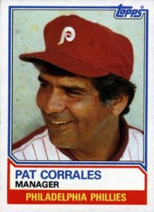 Pat Corrales 1983 baseball card