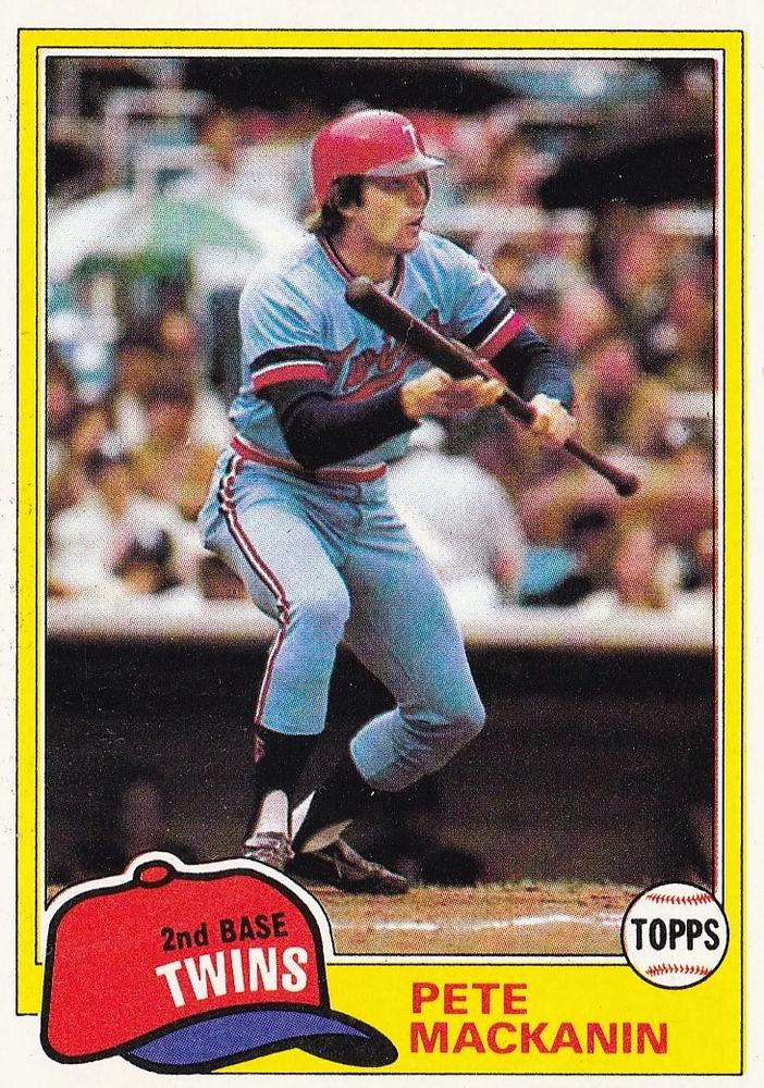 Pete Mackanin 1981 Topps Baseball Card 1980s Baseball