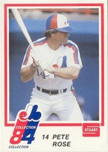 Pete Rose 1984 Baseball Card