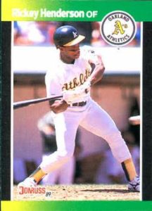 Rickey Henderson 1989 Donruss Baseball Card
