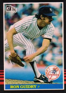 Ron Guidry 1985 baseball card