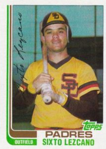 Sixto Lezcano 1982 Topps Baseball Card