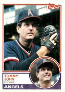 Tommy John 1983 Topps