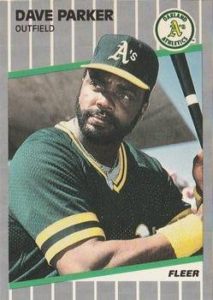 Dave Parker 1989 Fleer Baseball Card