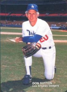 Don Sutton 1988 Mothers Cookies baseball card