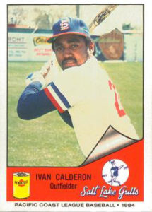 Ivan Calderon 1984 minor league baseball card