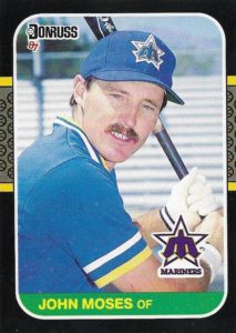 John Moses 1987 Donruss Baseball Card