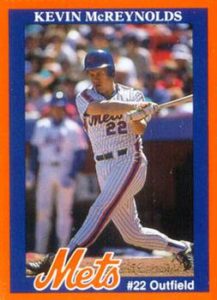 Kevin McReynolds 1989 baseball card