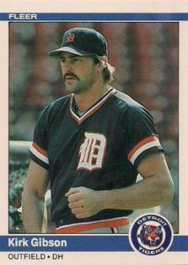 Kirk Gibson 1984 Fleer Baseball Card