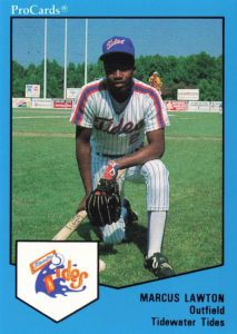 Marcus Lawton 1989 minor league baseball card