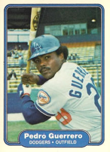 Pedro Guerrero 1982 Fleer Baseball Card