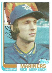 Rick Auerbach 1982 Topps Baseball Card