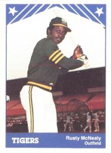 Rusty McNealy 1983 minor league baseball card