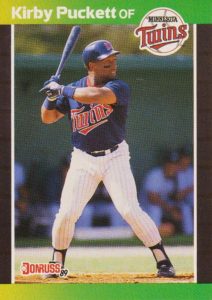 Kirby Puckett 1989 DOnruss Baseball Card
