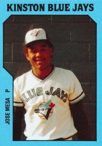Jose Mesa minor league baseball card