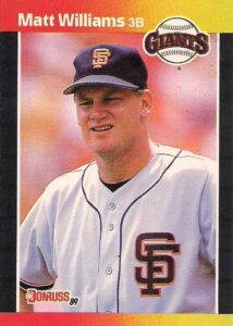 Matt Williams 1989 Donruss Baseball Card