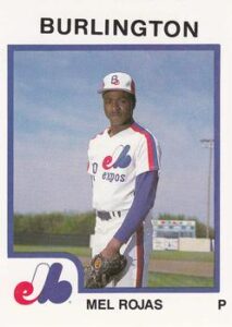 Mel Rojas 1987 minor league baseball card