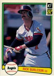 Rick Burleson 1982 Donruss Baseball Card