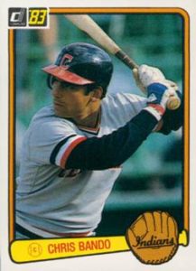 Chris Bando 1983 Donruss Baseball Card
