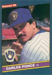 Carlos Ponce 1986 Donruss Baseball Card
