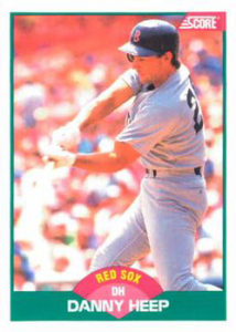 Danny Heep 1989 Score traded baseball card