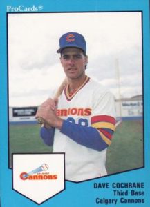 Dave Cochrane 1989 minor league baseball card