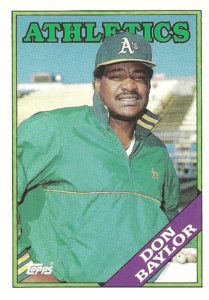 Don Baylor 1988 Topps Traded Baseball Card