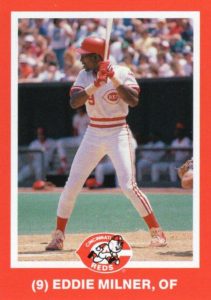 Eddie Milner 1988 baseball card